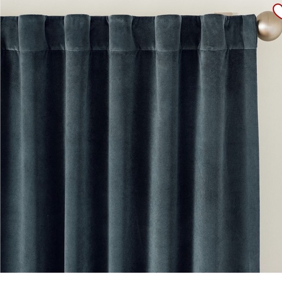 Pottery Barn Velvet Twill Blackout Curtain 50x96 in Steel
Blue #2 - Picture 2 of 5